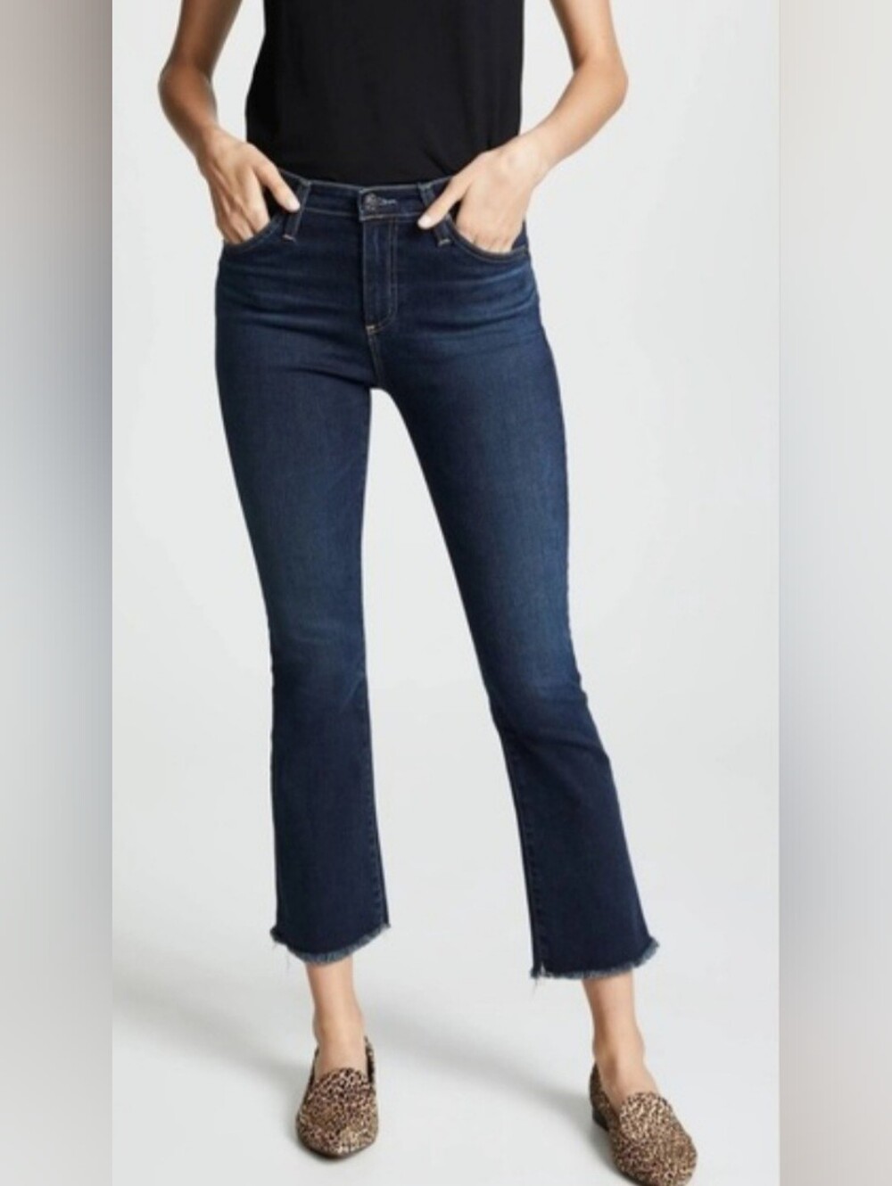 AG Adriano Goldschmied Women's Jodi Crop Flare Jeans Size 30